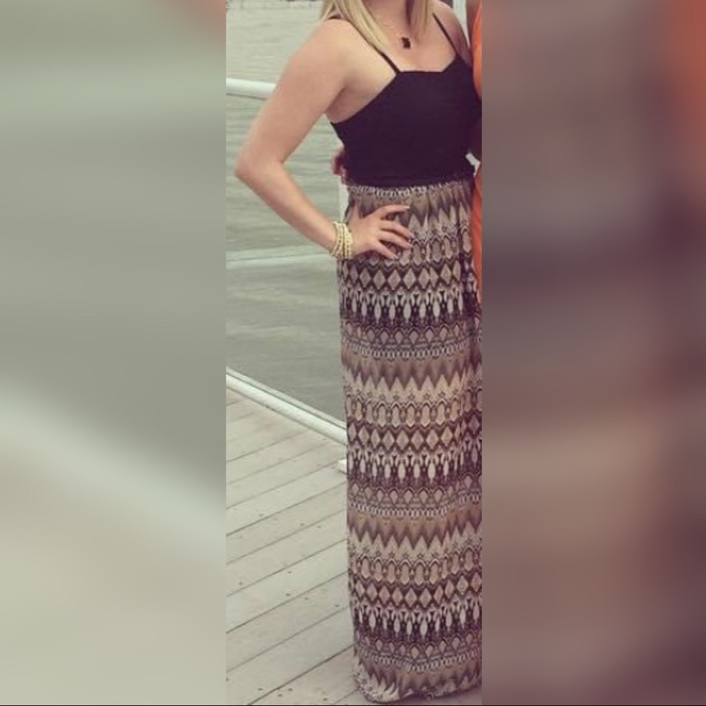 Patterned Maxi Dress